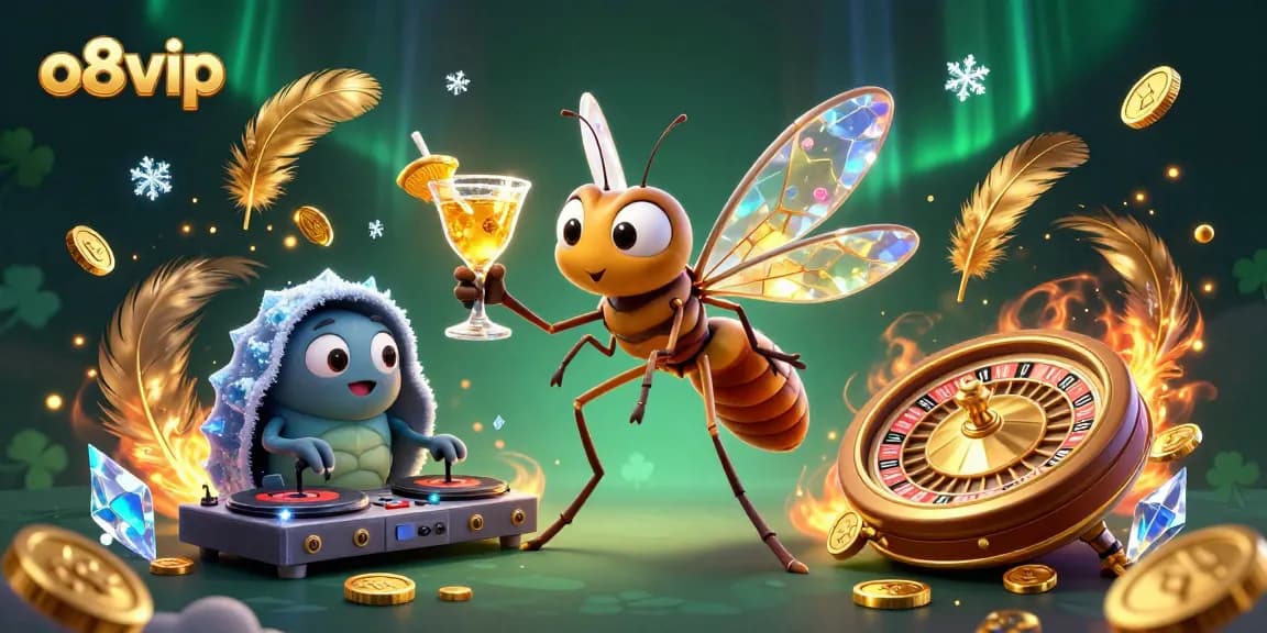 Engage in excitement at o8vip with a lively casino scene showcasing unique 3D characters.