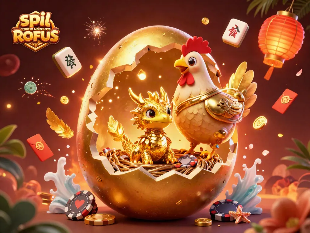 Engage with entertaining games at spil casino uden om ROFUS featuring a vibrant gold dragon and poker chips.