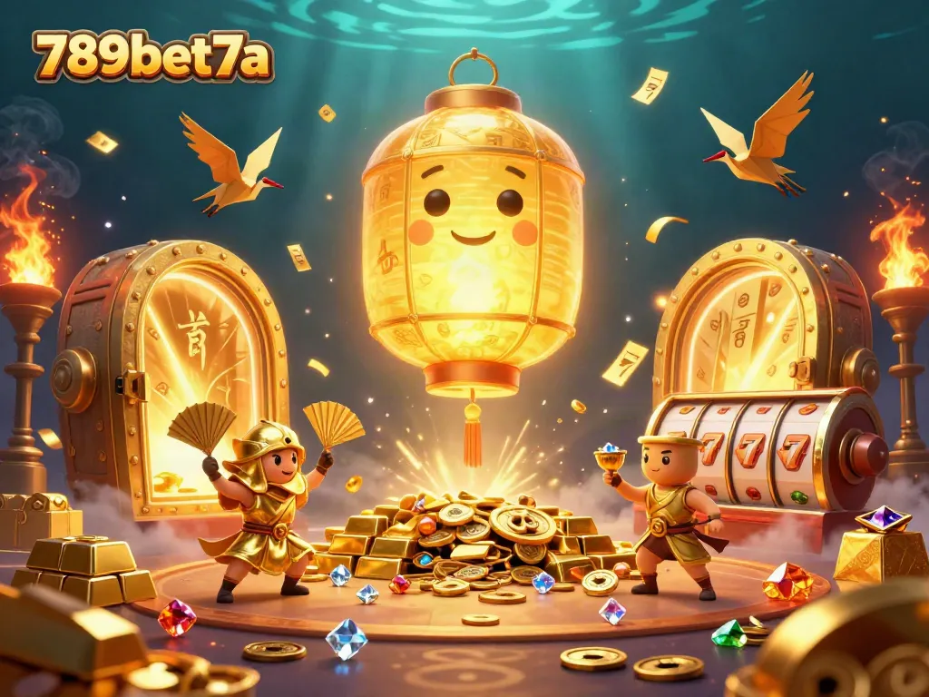 Engage in the excitement of online gaming with 789bet7a's vibrant casino scene featuring winning elements and captivating characters.