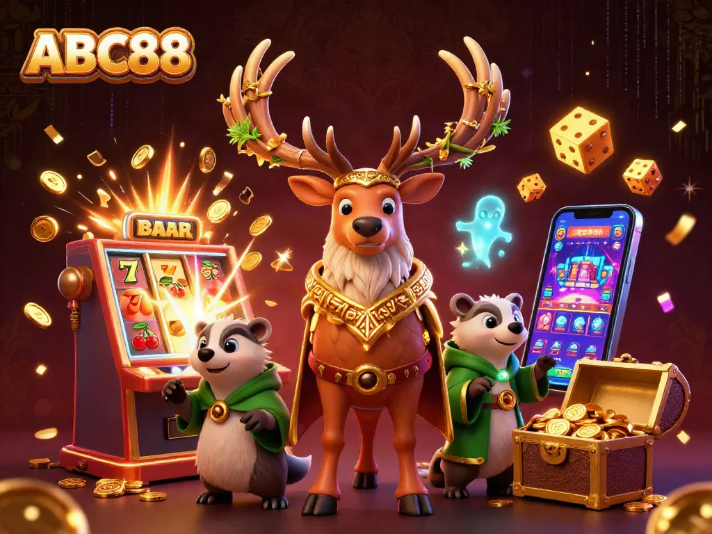 Play thrilling slot machines and games at ABC88 with dynamic jackpots exploding with coins.