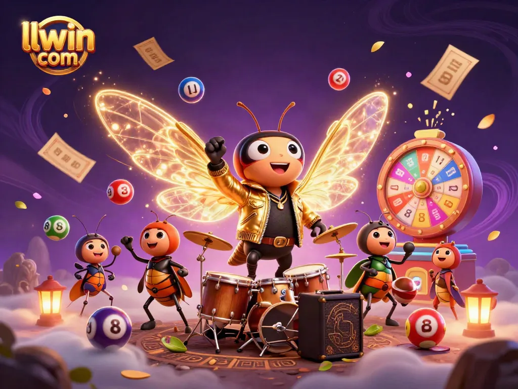 Experience the thrill at llwin com with a lively 3D casino scene featuring vibrant characters and dynamic game elements.