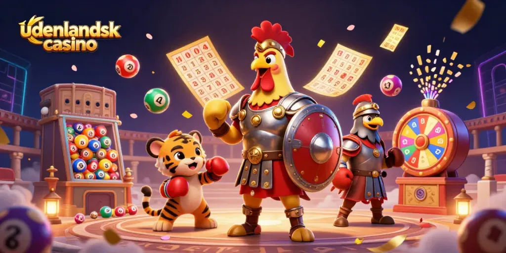 Engage in the excitement of udenlandsk casino with dynamic lottery gameplay and colorful elements.
