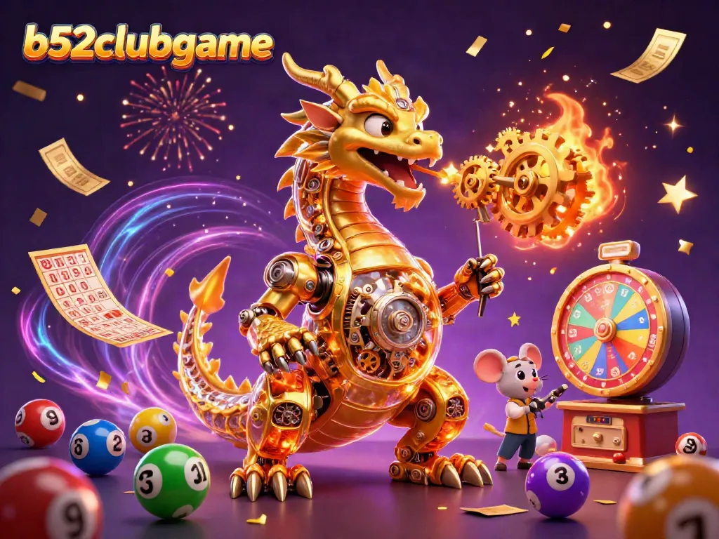 Join the exciting b52clubgame experience with a vibrant illustration of games and celebrations.